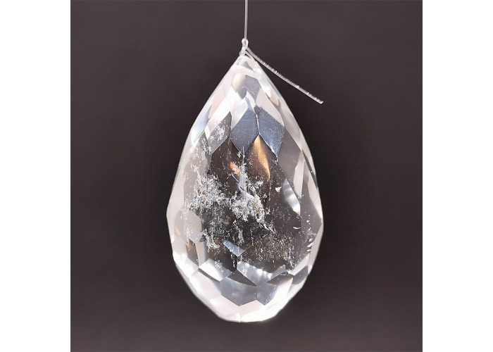 EasyBravo Boule de cristal Feng Shui prismatique à facette de décoration à  suspendre + Kit de suspension 50 mm : : Jardin
