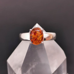 Ambre véritable AAA+ - Bague Argent