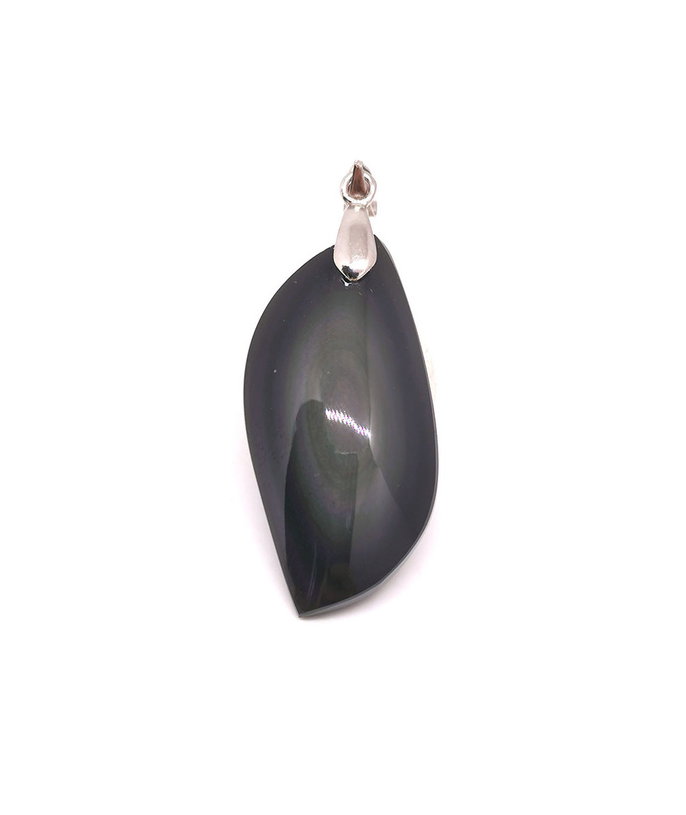 Obsidienne Oeil Celeste (Arc en ciel) - Pendentif Bélière