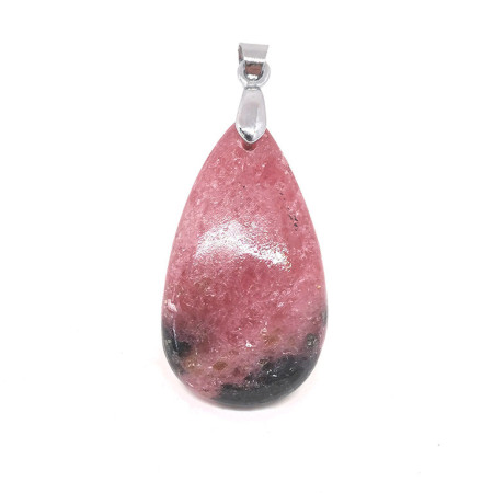 Rhodonite - Pendentif Cabochon & Bélière