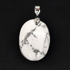 Howlite - Pendentif Bélière - Cabochon