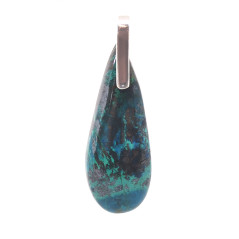 Chrysocolle - Pendentif Bélière Argent