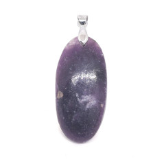 Lépidolite (Mica) - Pendentif Bélière - Cabochon