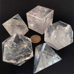 Cristal de Roche - Set des 5 Solides