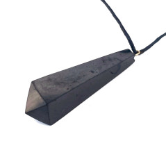 Shungite - Pendentif Pointe Facettée