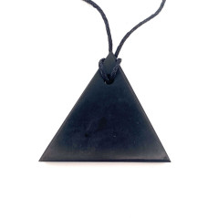 Shungite - Pierre Percée - Triangle Yin Yang