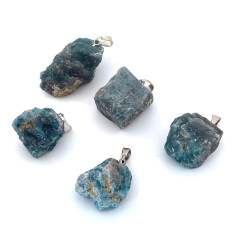 Apatite bleue - Pendentif Pierre Brute