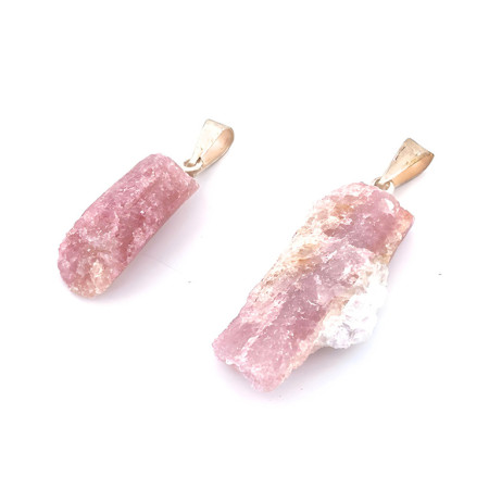 Rubellite (tourmaline rose) - Pendentif Pierre Brute