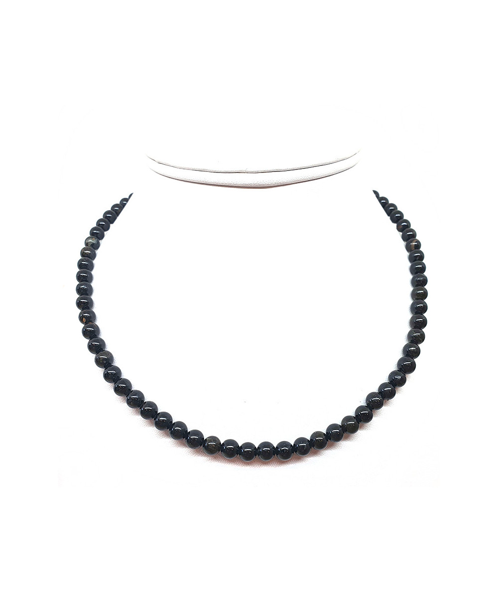 Tourmaline Noire - Collier Boules 6 mm