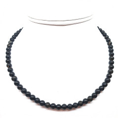 Tourmaline Noire - Collier Boules 6 mm