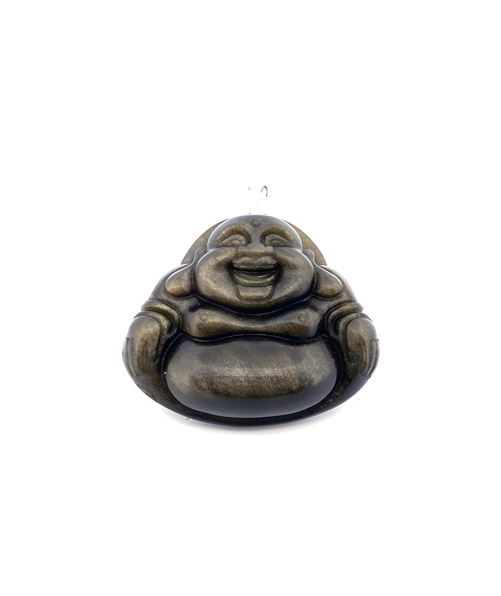 Obsidienne Dorée - Pendentif Bouddha