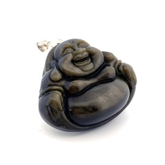 Obsidienne Dorée - Pendentif Bouddha