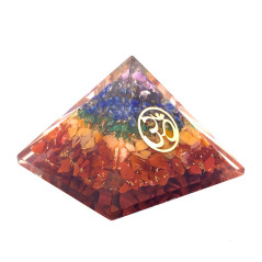 7 Chakras - Orgonite Pyramide