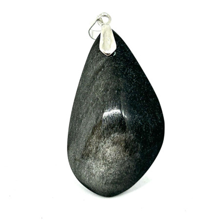 Obsidienne Argentée - Pendentif bélière