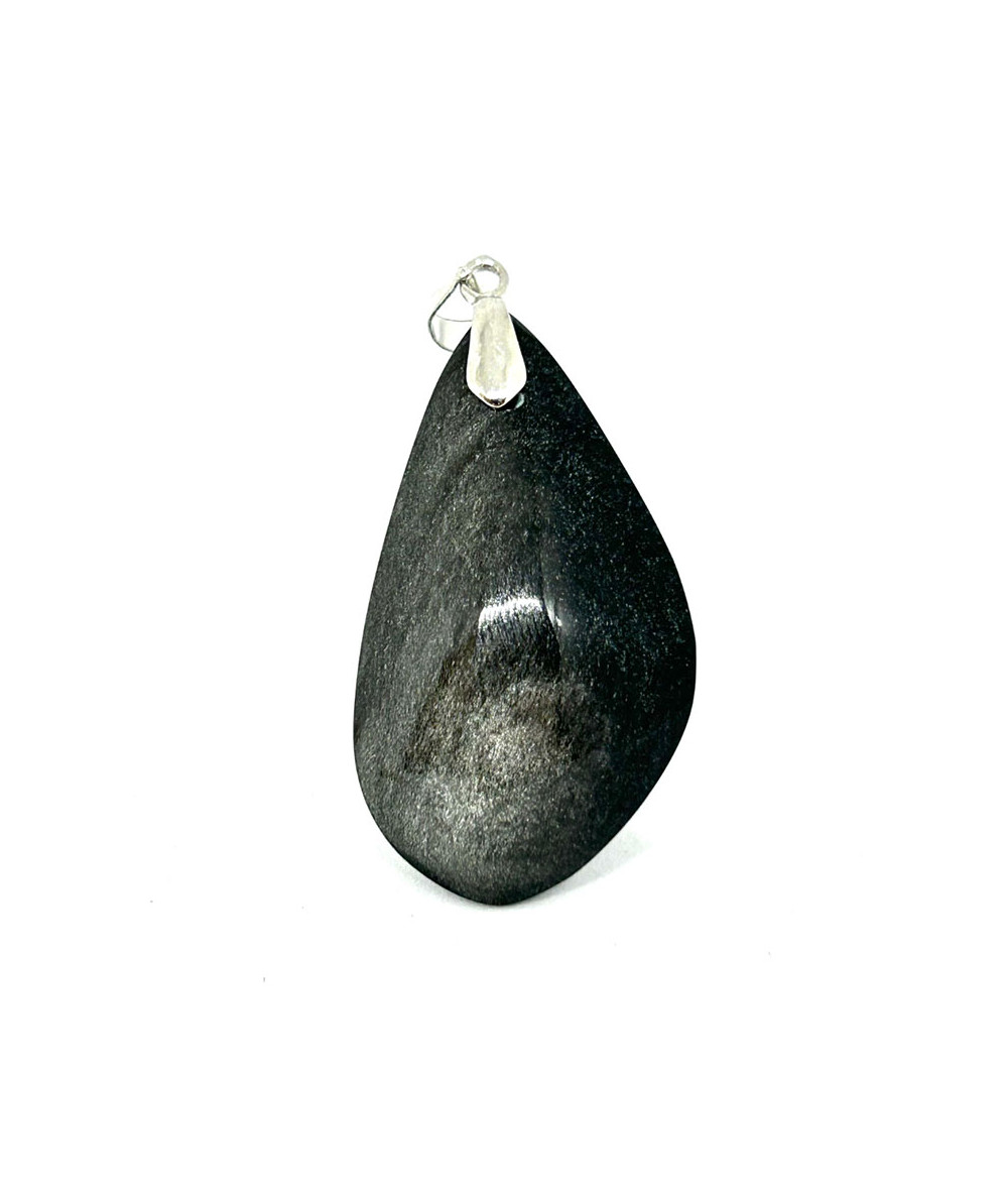 Obsidienne Argentée - Pendentif bélière