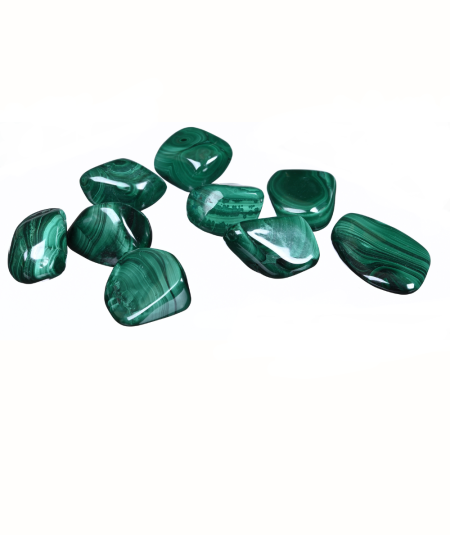 image de pierres roulées de malachite