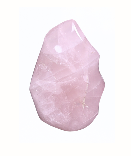 image de forme flamme en quartz rose