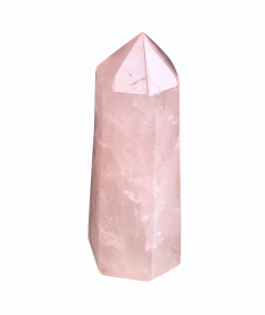 pointe polie en quartz rose