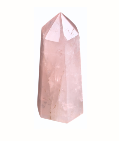 pointe polie en quartz rose