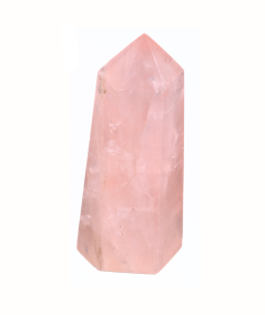 pointe polie en quartz rose