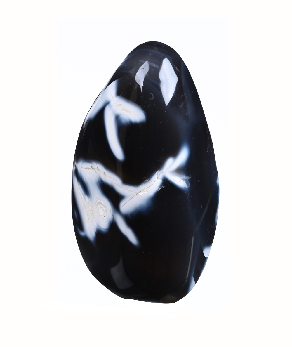 image de forme libre en agate neige