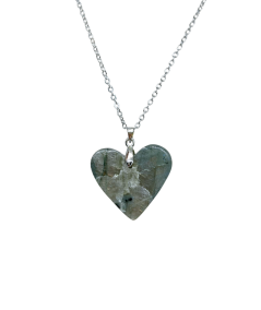 petit coeur en labra - pendentif bélière