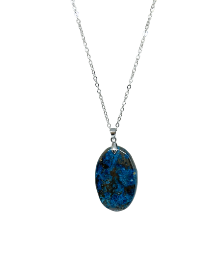 azurite pendentif bélière