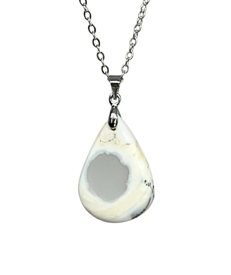 Agate Dendrite (Dendritique) - Pendentif Bélière