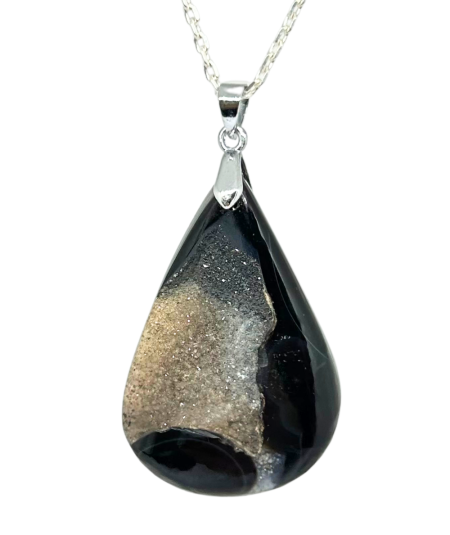 Agate Druzy - Pendentif Bélière